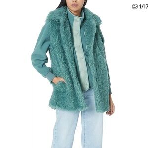 UGG Teal Furry Vest
